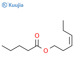 Pentanoic acid,(3Z)-3-hexen-1-yl ester structure