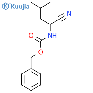 (S)-Benzyl (1-cyano-3-methylbutyl)carbamate structure