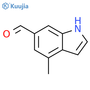 1H-Indole-6-carboxaldehyde,4-methyl- structure