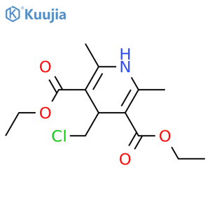 3,5-Pyridinedicarboxylic acid,4-(chloromethyl)-1,4-dihydro-2,6-dimethyl-, diethyl ester structure