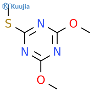 2,4-Dimethoxy-6-(methylthio)-1,3,5-triazine structure