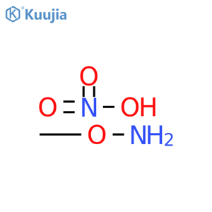 Hydroxylamine, O-methyl-, nitrate structure