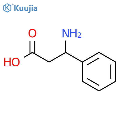 DL-3-Amino-3-phenylpropionic acid structure