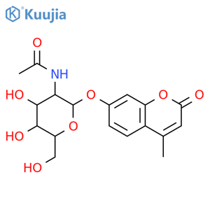 4-Methylumbelliferyl 2-Acetamido-2-deoxy-b-D-galactopyranoside structure