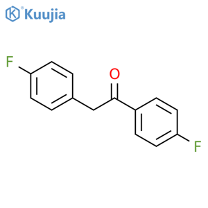 1,2-Bis(4-fluorophenyl)ethanone structure