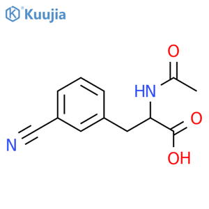 Ac-dl-phe(3-cn)-oh structure