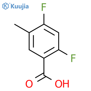 2,4-Difluoro-5-methylbenzoic acid structure