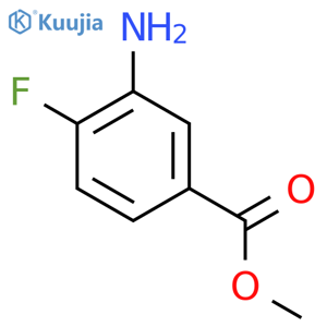 Methyl 3-amino-4-fluorobenzoate structure