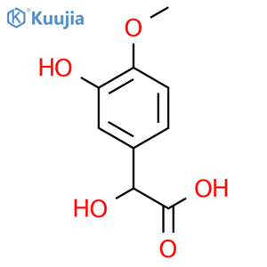 2-Hydroxy-2-(3-hydroxy-4-methoxyphenyl)acetic acid structure