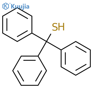 Triphenylmethanethiol structure