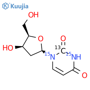 2’-Deoxyuridine-13C,15N2 structure