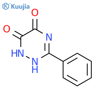 1,2,4-Triazine-5,6-dione,1,2-dihydro-3-phenyl- structure