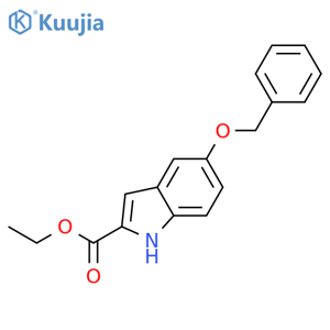 Ethyl 5-(benzyloxy)-1H-indole-2-carboxylate structure