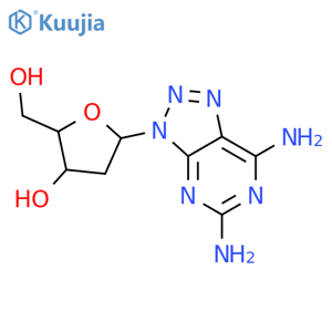 3H-1,2,3-Triazolo[4,5-d]pyrimidine-5,7-diamine,3-(2-deoxy-b-D-erythro-pentofuranosyl)- structure