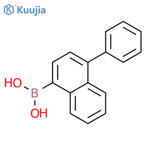 (4-Phenylnaphthalen-1-yl)boronic acid structure