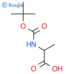 tert-Butoxycarbonyl-DL-alanine structure