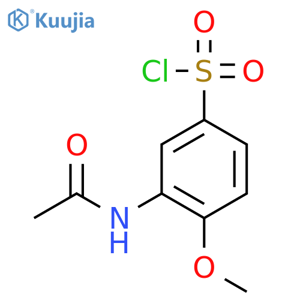 3-Acetamido-4-methoxybenzene-1-sulfonyl chloride structure