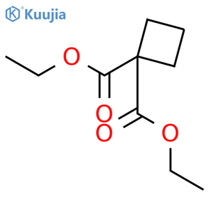 1,1-diethyl cyclobutane-1,1-dicarboxylate structure