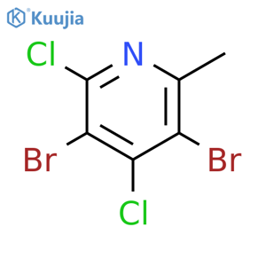 Pyridine, 3,5-dibromo-2,4-dichloro-6-methyl- structure