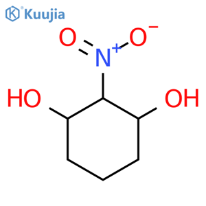 (1S,3R)-2-nitrocyclohexane-1,3-diol structure