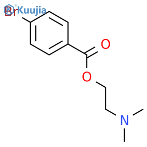 Benzoic acid, 4-bromo-, 2-(dimethylamino)ethyl ester structure