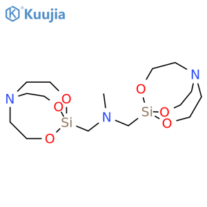 N-methyl-1-(2,8,9-trioxa-5-aza-1-silabicyclo[3.3.3]undecan-1-yl)-N-(2,8,9-trioxa-5-aza-1-silabicyclo[3.3.3]undecan-1-ylmethyl)methanamine structure