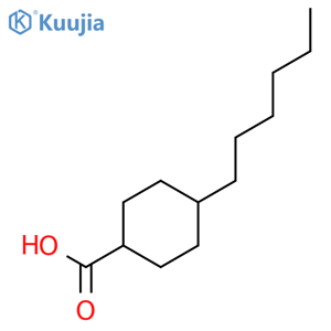 trans-4-Hexylcyclohexanecarboxylicacid structure