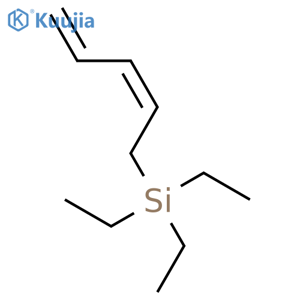 Silane, triethyl(2Z)-2,4-pentadienyl- structure