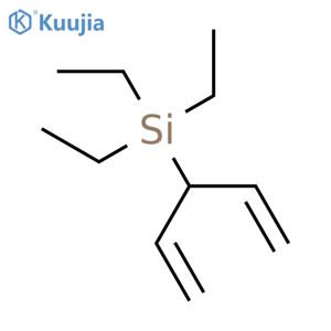 Silane, (1-ethenyl-2-propenyl)triethyl- structure