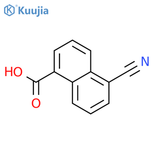 5-cyanonaphthalene-1-carboxylic acid structure