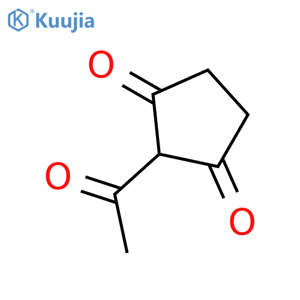 2-Acetylcyclopentane-1,3-dione structure