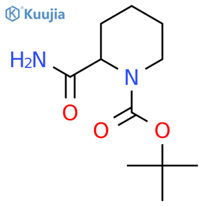 (+/-)-1-N-boc-Piperidine-2-carboxamide structure