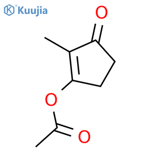 2-Methyl-3-oxocyclopent-1-en-1-yl acetate structure