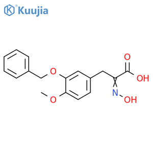 Benzenepropanoic acid, α-(hydroxyimino)-4-methoxy-3-(phenylmethoxy)- structure