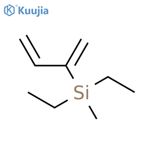 Silane, diethylmethyl(1-methylene-2-propenyl)- structure