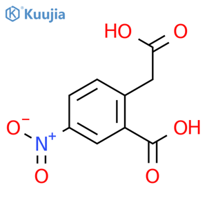 2-(carboxymethyl)-5-nitrobenzoic acid structure