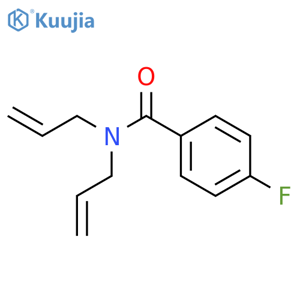 N,N-diallyl-4-fluorobenzamide structure