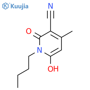 N-Butyl-3-cyano-6-hydroxy-4-methyl-2-pyridone structure