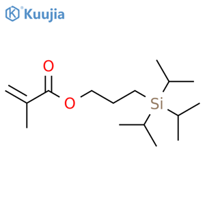 2-Propenoic acid, 2-methyl-, 3-[tris(1-methylethyl)silyl]propyl ester structure