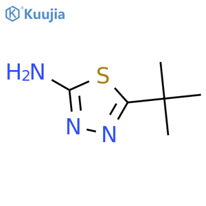 2-Amino-5-tert-butyl-1,3,4-thiadiazole structure