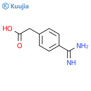 4-Amidinophenylacetic acid structure
