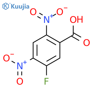 Benzoic acid,5-fluoro-2,4-dinitro- structure