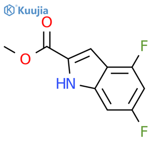 Methyl 4,6-difluoro-1H-indole-2-carboxylate structure