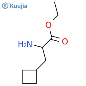 Ethyl 2-amino-3-cyclobutylpropanoate structure