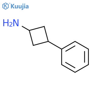 cis-3-phenylcyclobutan-1-amine structure