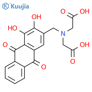 3-Aminomethyl alizarin N,N-diacetic acid structure