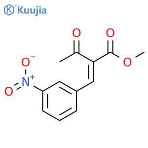 Methyl 2-(3-Nitrobenzylidene)-3-oxobutanoate (1:1 E/Z Mixture) structure