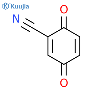 1,4-Cyclohexadiene-1-carbonitrile, 3,6-dioxo- structure