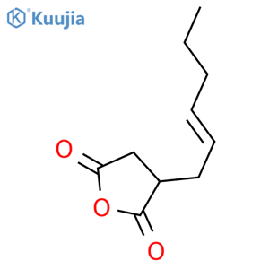 Hex-2-enylsuccinic anhydride structure