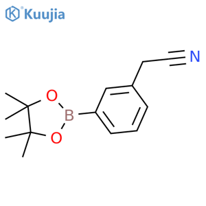 3-Cyanomethylphenylboronic acid, pinacol ester structure